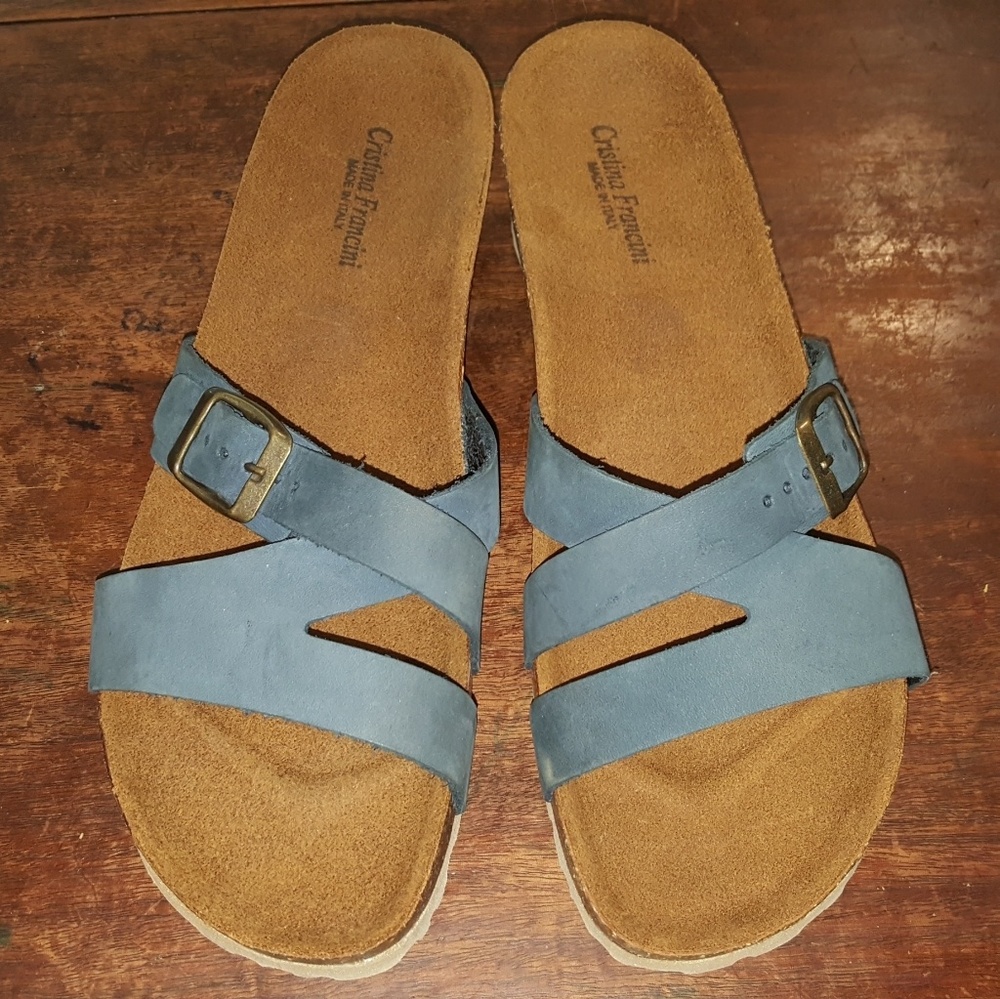 Cristina Francini cork suede sandals Size …